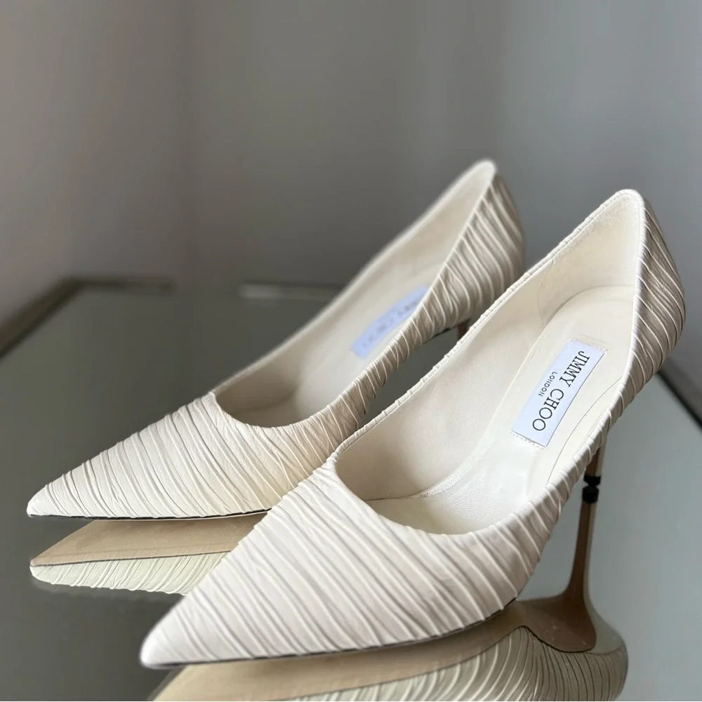 Like new JIMMY CHOO Love Ruched Pump $850 40.5